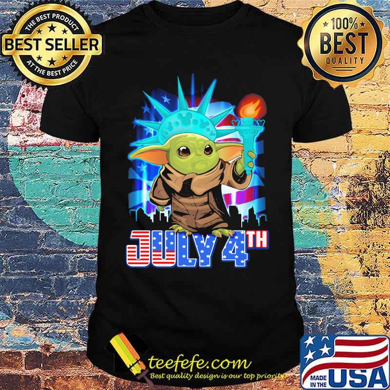 July 4th Independence Baby Yoda Shirt