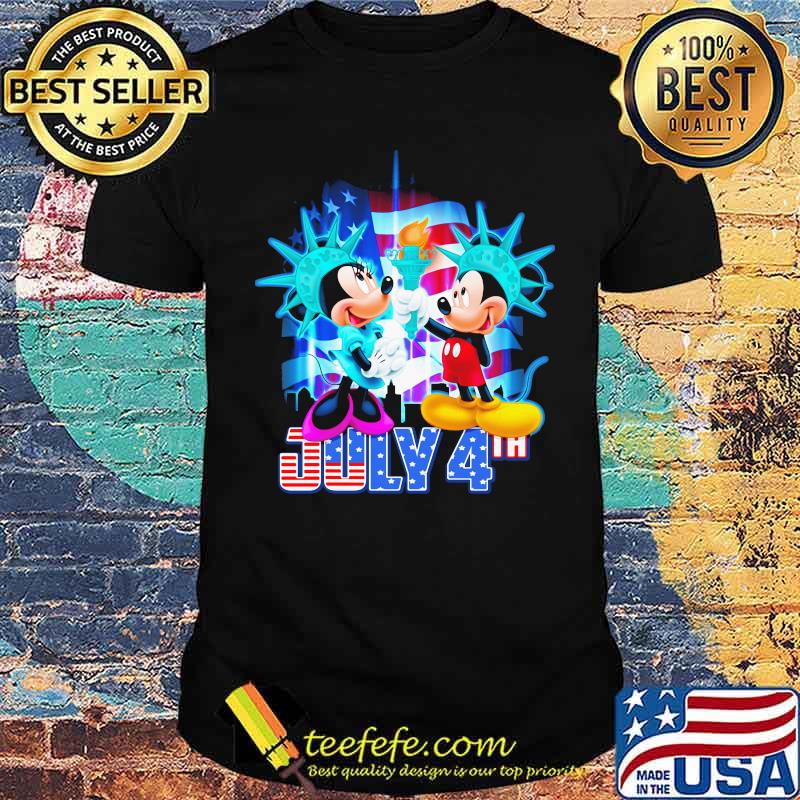 July 4th Independence Minnie And Mickey Mouse Disney Shirt July 4th Independence Minnie And Mickey Mouse Disney Shirt