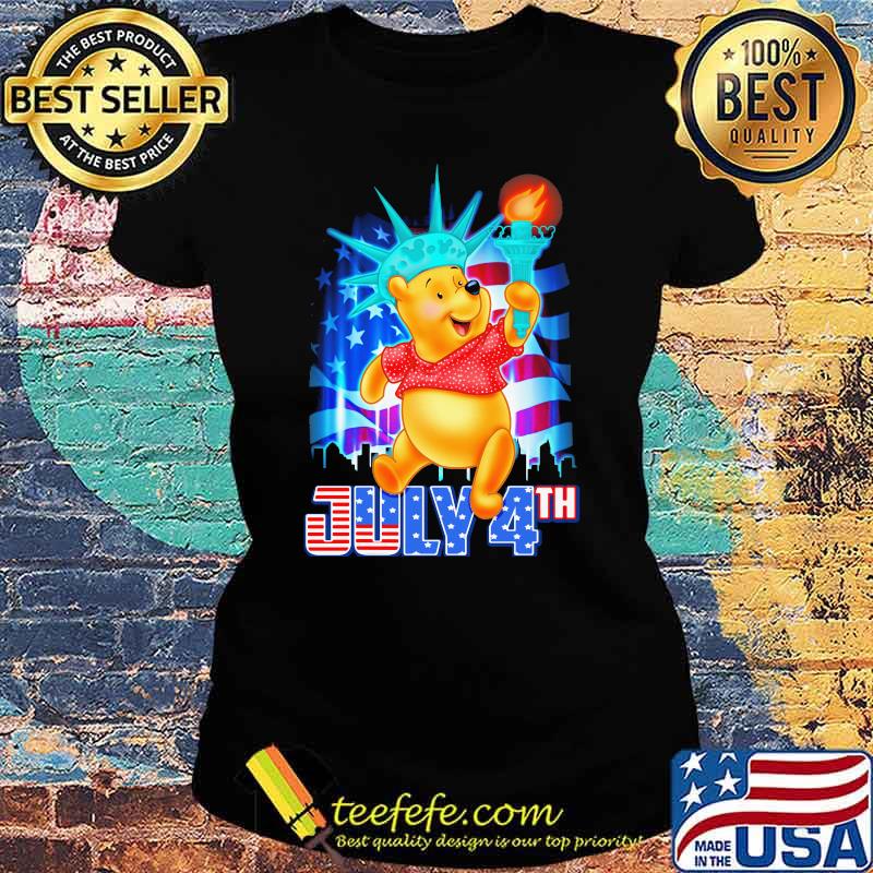 July 4th Independence Pooh Shirt Ladies tee July 4th Independence Pooh Shirt Ladies tee