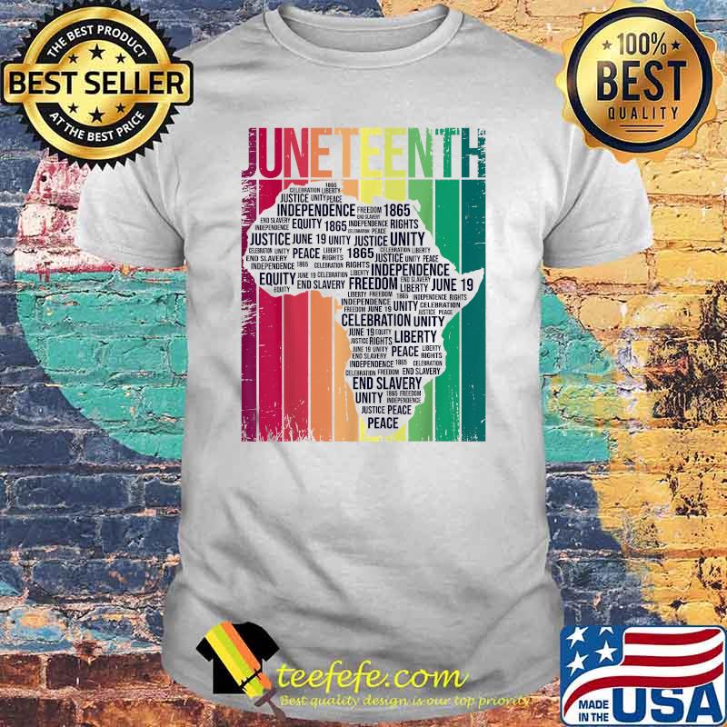 Juneteenth African Slave Freedom Black Mom Dad colorful -Shirt