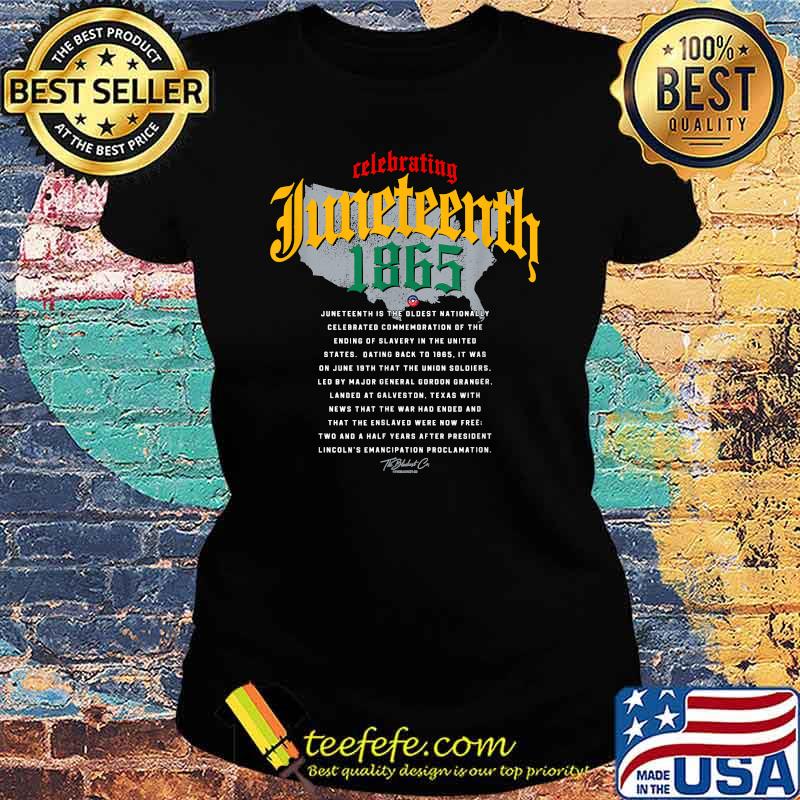 Juneteenth Ancestors 1865 African American Map Black History T-Shirt Ladies tee Juneteenth Ancestors 1865 African American Map Black History T-Shirt Ladies tee