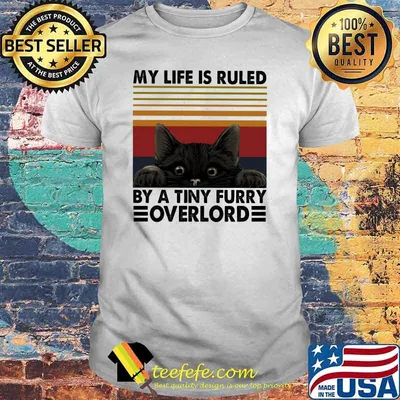 My Life Is Ruled By A Tiny Furry Overlord Cat Vintage Shirt