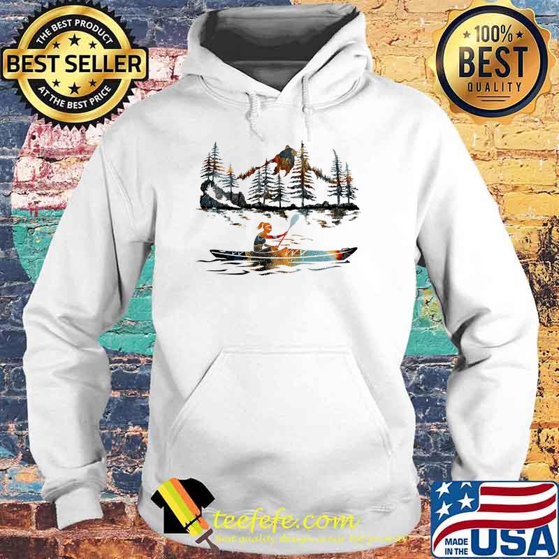 Kayak Girl Lake Watercolor Shirt Hoodie Kayak Girl Lake Watercolor Shirt Hoodie