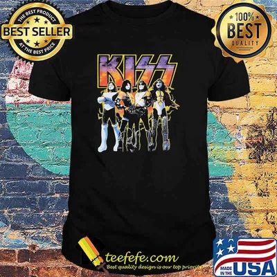 Kiss band rock music shirt