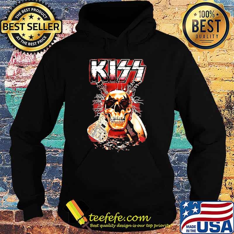 Kiss skull guitar band rock music Hoodie Kiss skull guitar band rock music Hoodie