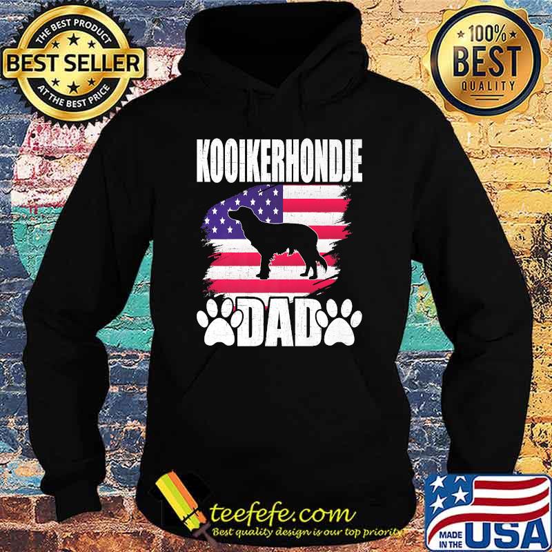 Kooikerhondje Dad Dog Lover American US Flag T-Shirt Hoodie Kooikerhondje Dad Dog Lover American US Flag T-Shirt Hoodie