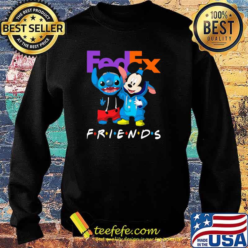 Logo Fedex Friends Stitch And Mickey Shirt Sweater Logo Fedex Friends Stitch And Mickey Shirt Sweater