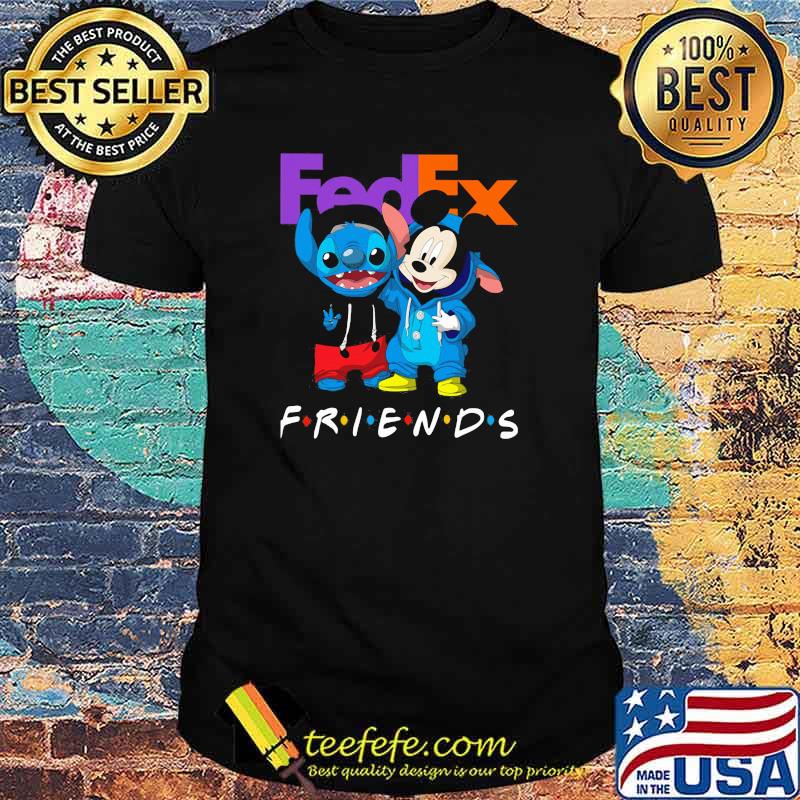 Logo Fedex Friends Stitch And Mickey Shirt