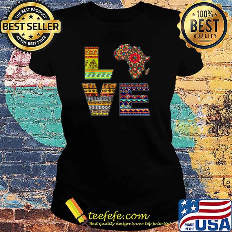 Love Africa African Kente Shirt Ladies tee Love Africa African Kente Shirt Ladies tee