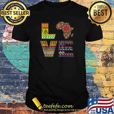 Love Africa African Kente Shirt