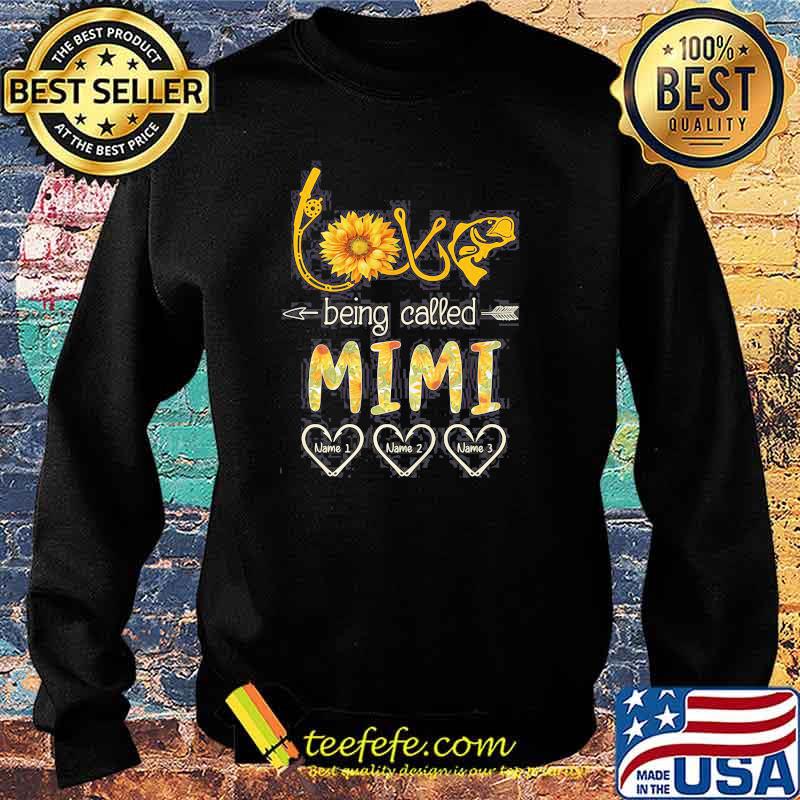 Love Being Called Mimi Fishing Sunflower Sweater Love Being Called Mimi Fishing Sunflower Sweater