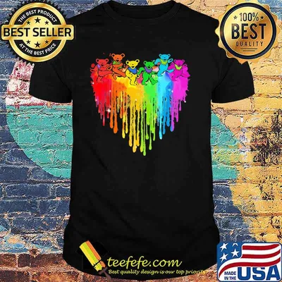 Love Dancing Bear Grateful dead watercolor shirt