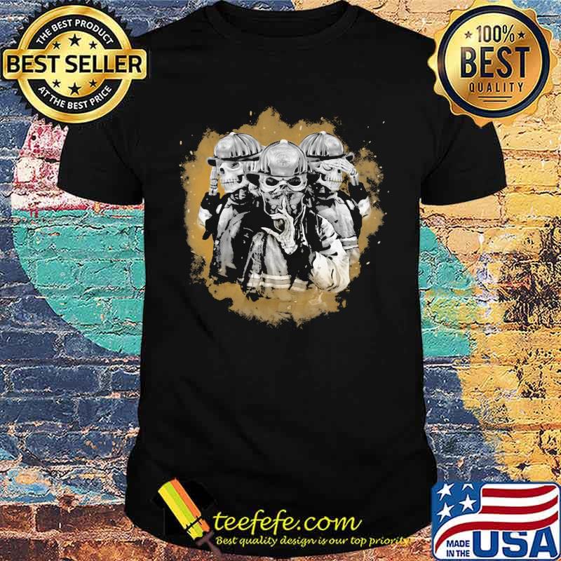 Love Firefighter Skull Shirt