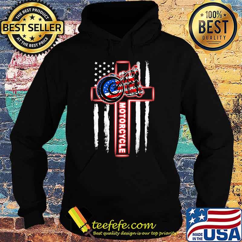 Love Motorcycle American Flag Shirt Hoodie Love Motorcycle American Flag Shirt Hoodie