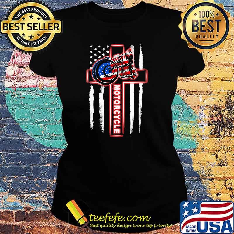 Love Motorcycle American Flag Shirt Ladies tee Love Motorcycle American Flag Shirt Ladies tee
