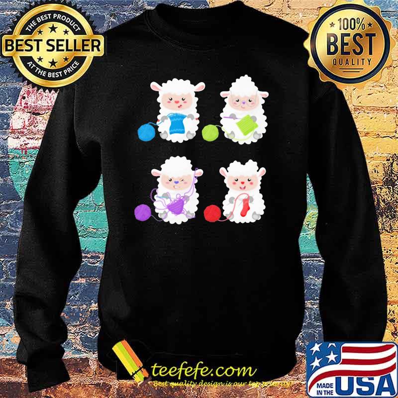 Love Sheep Crochet Shirt Sweater Love Sheep Crochet Shirt Sweater