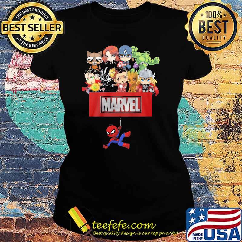 Marvel Hero Spiderman Avengers Shirt Ladies tee Marvel Hero Spiderman Avengers Shirt Ladies tee