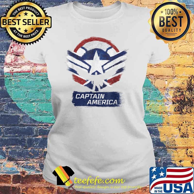 Marvel The Falcon the Winter Soldier Captain America Chalk Shirt Laides tee Marvel The Falcon the Winter Soldier Captain America Chalk Shirt Laides tee