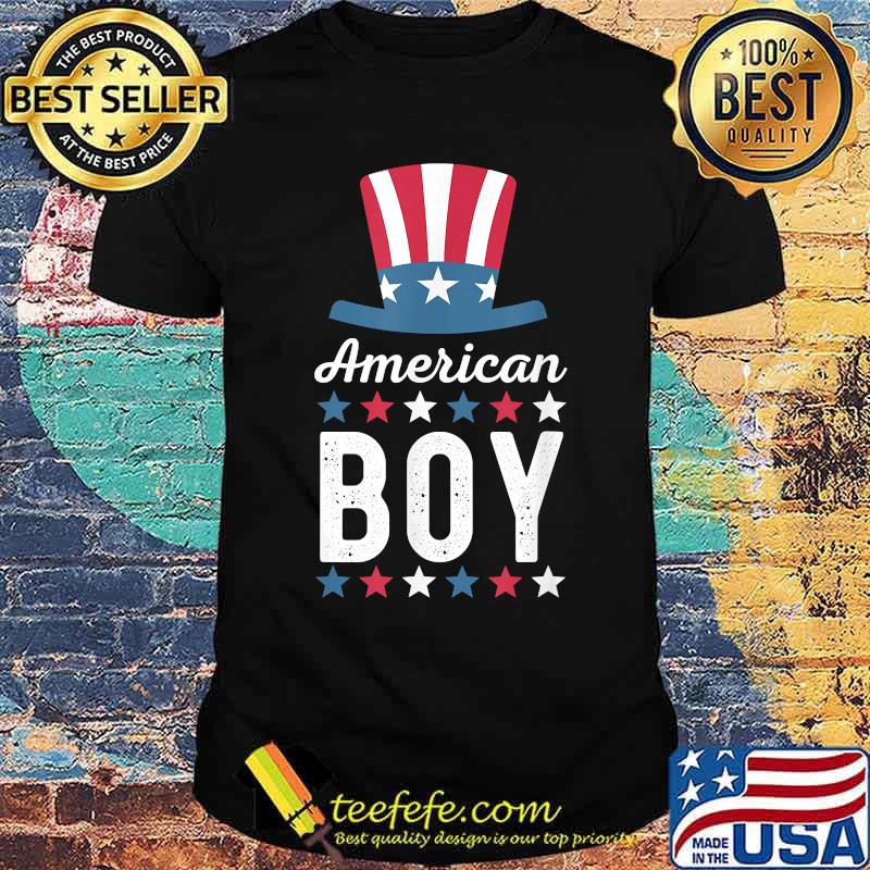 Mens 4th of July Family Matching Outfit American Boy Patriotic Shirt