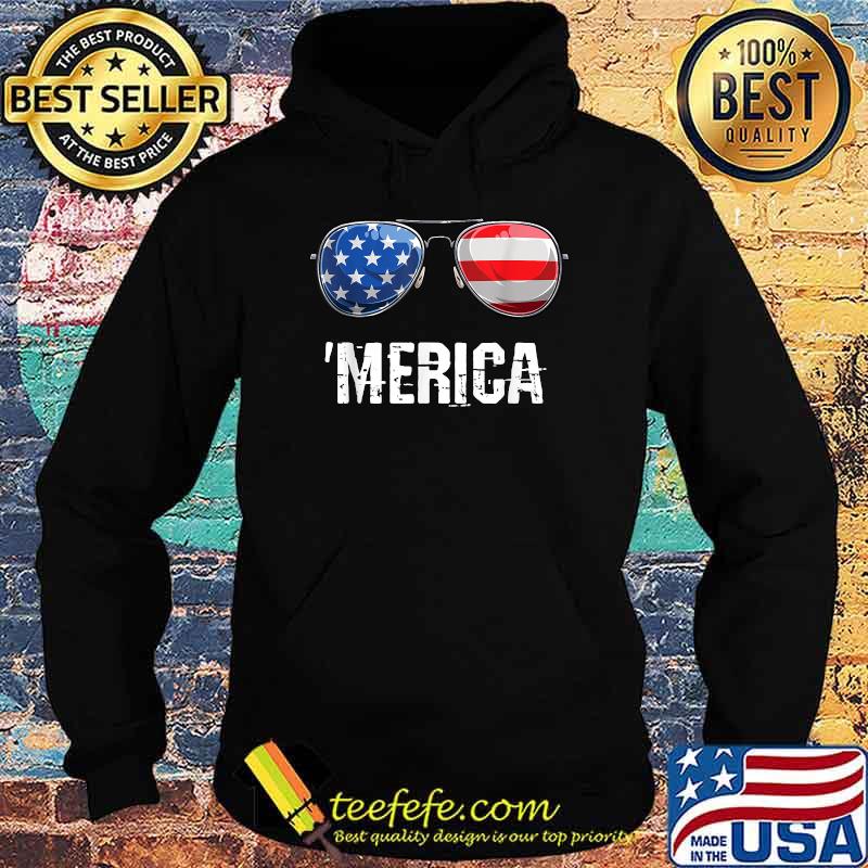 'Merica 4th Of July Sunglasses American Flag T-Shirt Hoodie 'Merica 4th Of July Sunglasses American Flag T-Shirt Hoodie
