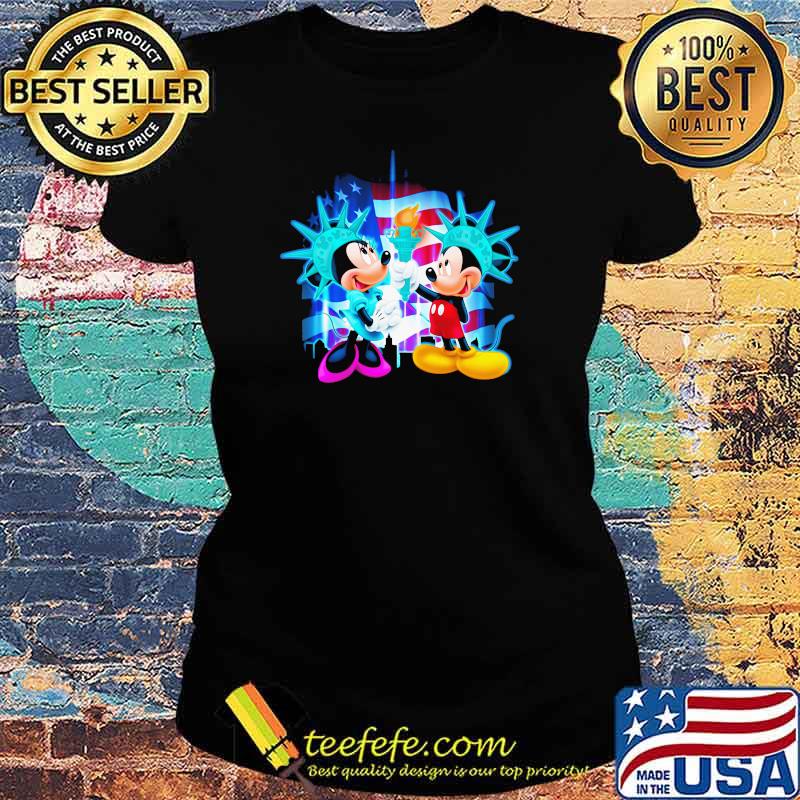 Mickey And Minnie 4th Of July Independence Shirt Ladies tee Mickey And Minnie 4th Of July Independence Shirt Ladies tee