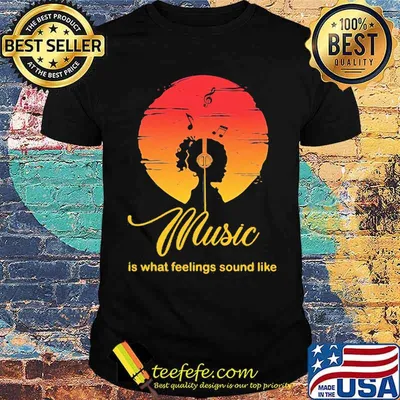 Music Is What Feeling Sound Like Retro Shirt