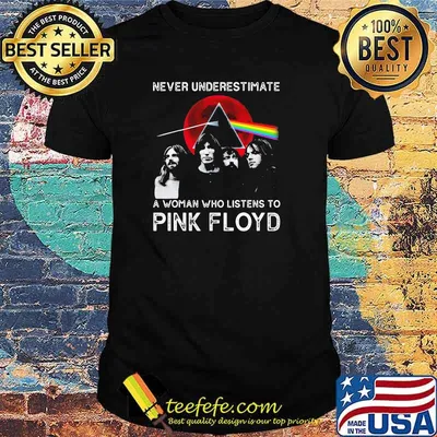 Never underestimate a woman who listens to pink floyd blood moon shirt