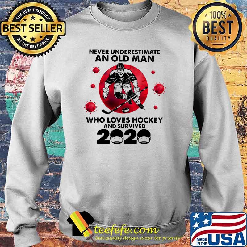 Never Underestimate An Old Man Who Loves Hockey And Survived 2020 Blood Moon Shirt Sweater Never Underestimate An Old Man Who Loves Hockey And Survived 2020 Blood Moon Shirt Sweater