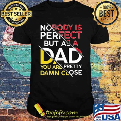 Nobody Is Perfect But As A Dad You Are Pretty Damn Close Shirt
