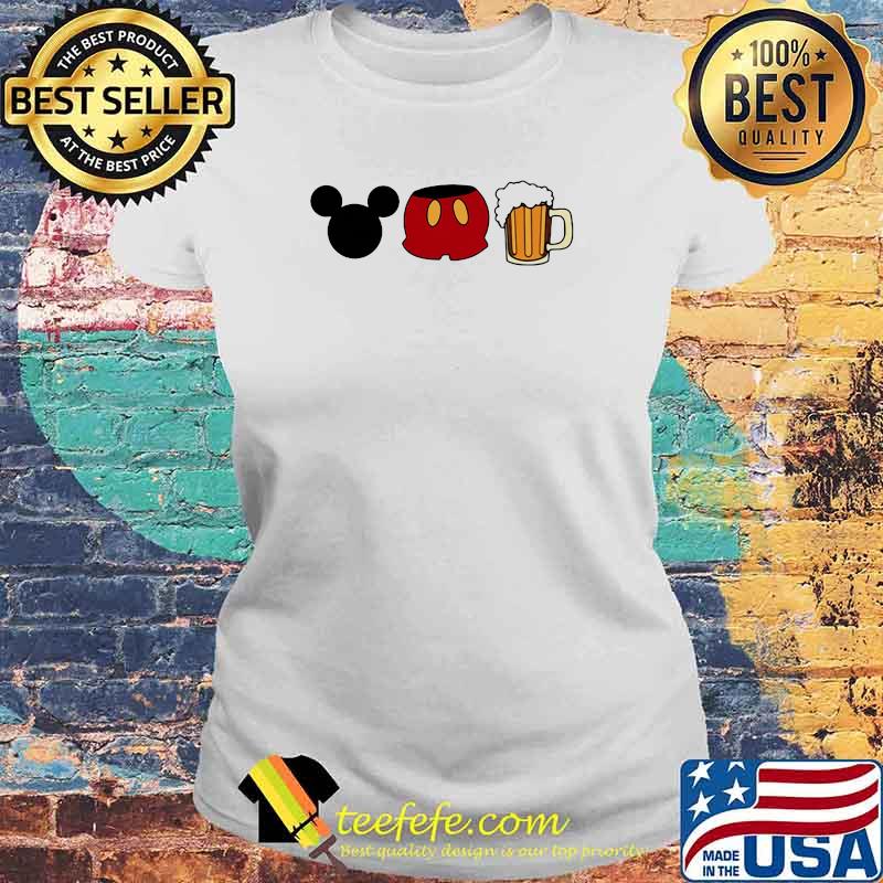Official disney mickey mouse beer Laides tee Official disney mickey mouse beer Laides tee