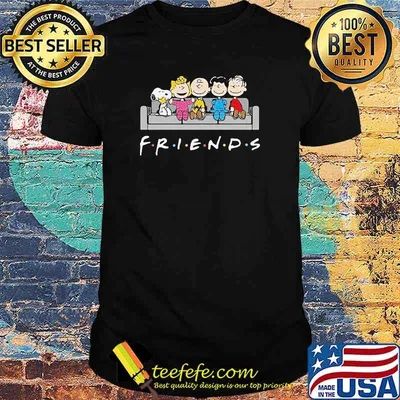Official Friends Snoopy Charlies peanuts shirt