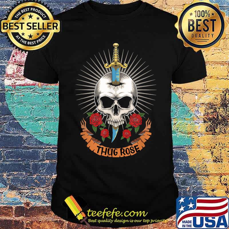 Official Thug Rose Skull Logo Shirt