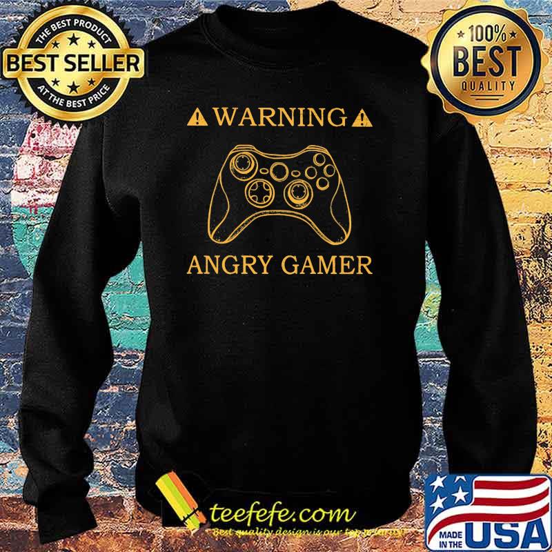 Official Warning Angry Gamer Shirt Sweater Official Warning Angry Gamer Shirt Sweater