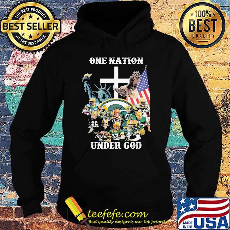 One Nation Under God Green Bay Packers Signature Shirt Hoodie One Nation Under God Green Bay Packers Signature Shirt Hoodie