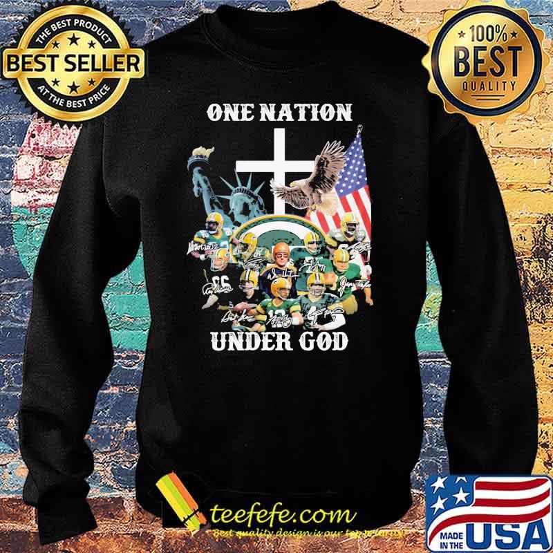 One Nation Under God Green Bay Packers Signature Shirt Sweater One Nation Under God Green Bay Packers Signature Shirt Sweater
