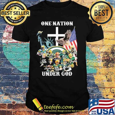 One Nation Under God Green Bay Packers Signature Shirt
