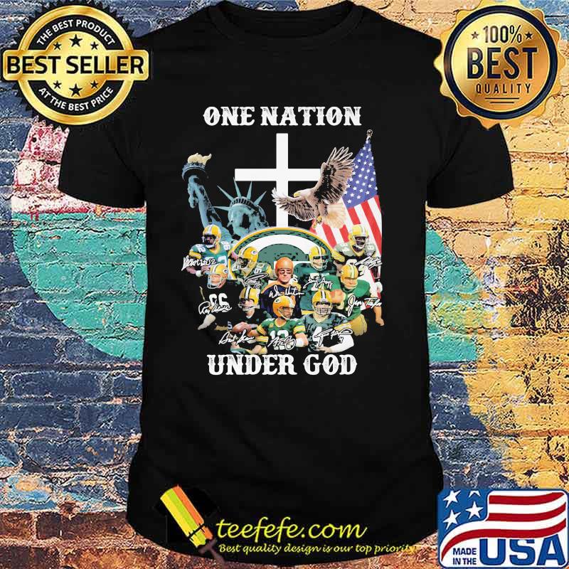 One Nation Under God Green Bay Packers Signature Shirt