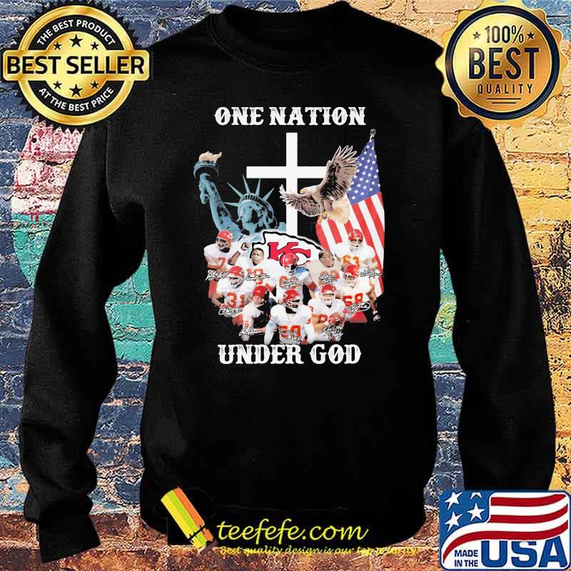 One Nation Under God Kansas City Chiefs Signature Shirt Sweater One Nation Under God Kansas City Chiefs Signature Shirt Sweater