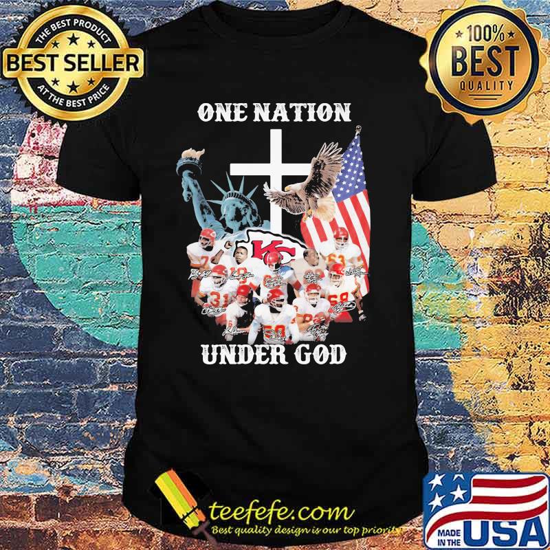 One Nation Under God Kansas City Chiefs Signature Shirt