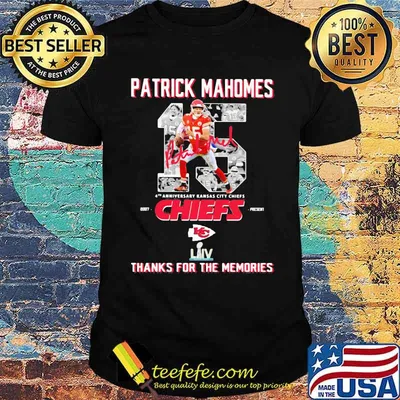 Patrick Mahomes 4th Anniversary Kansas city chiefs Thanks for the Memories shirt