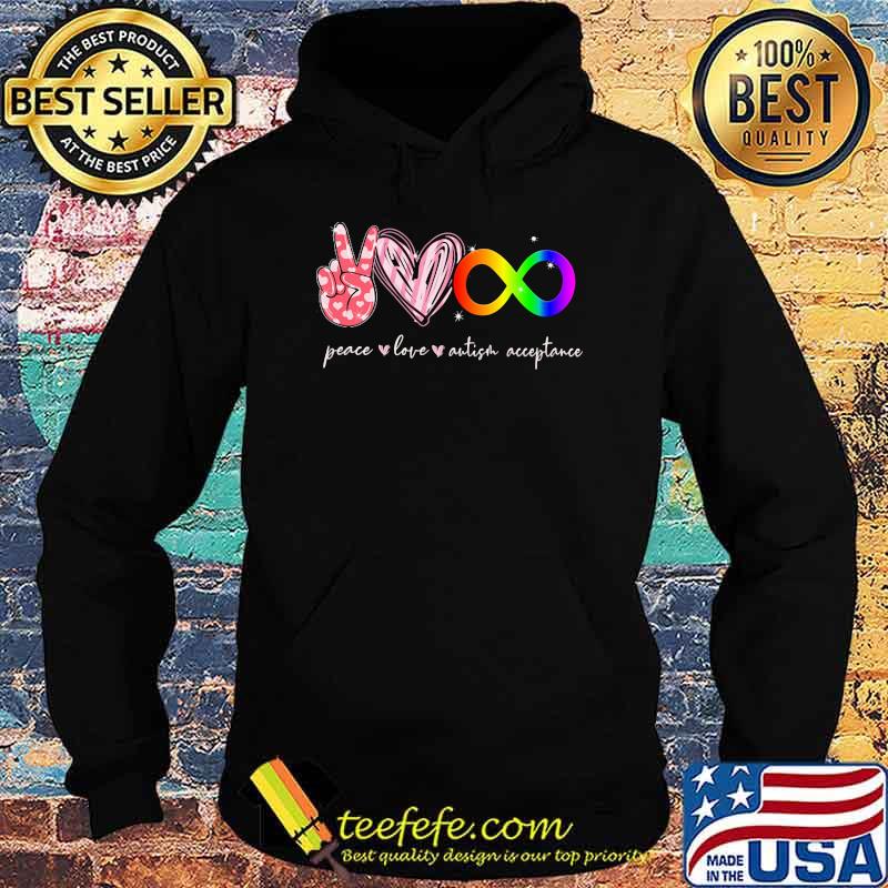 Peace Love Autism acceptance Shirt Hoodie Peace Love Autism acceptance Shirt Hoodie