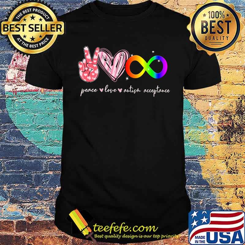 Peace Love Autism acceptance Shirt Peace Love Autism acceptance Shirt