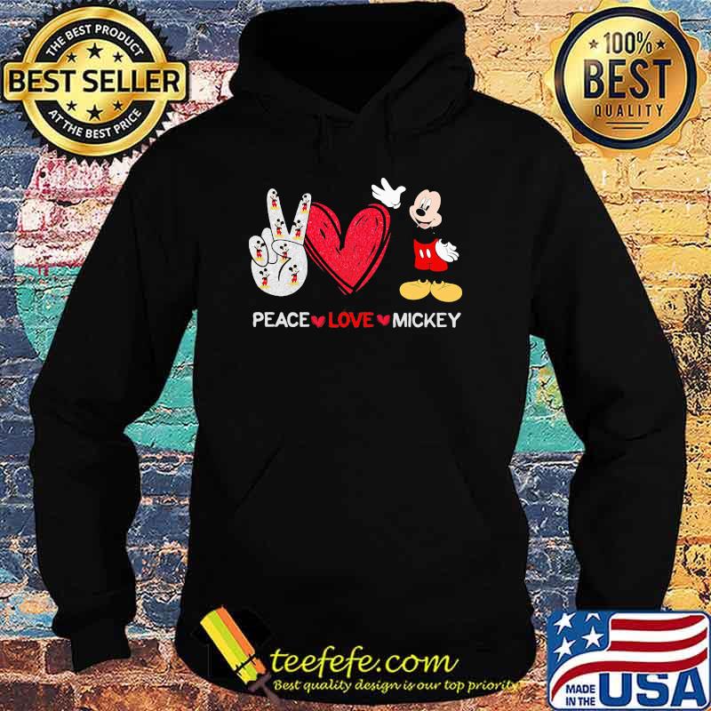 Peace love mickey Disney Hoodie Peace love mickey Disney Hoodie