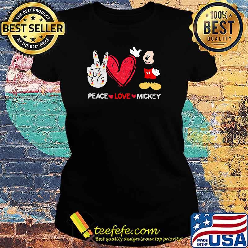 Peace love mickey Disney Ladies tee Peace love mickey Disney Ladies tee