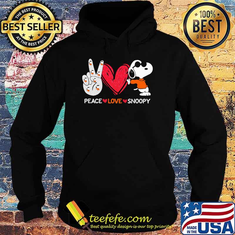 Peace love snoopy Hoodie Peace love snoopy Hoodie