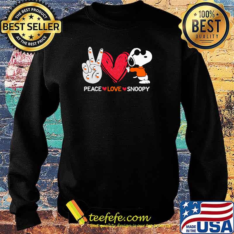 Peace love snoopy Sweater Peace love snoopy Sweater
