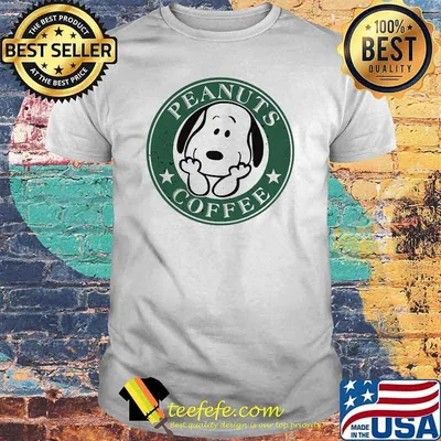 Peanuts coffee snoopy shirt