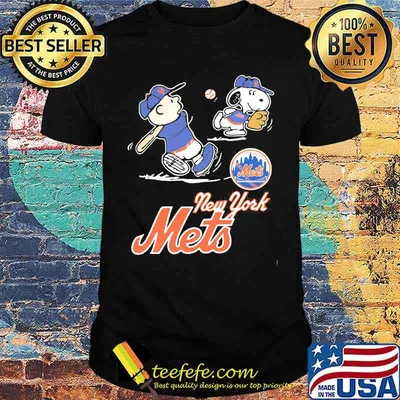 Peanuts playing football New York Mets shirt