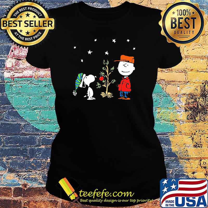 Peanuts Snoopy And Charlie Plant A Tree Shirt Ladies tee Peanuts Snoopy And Charlie Plant A Tree Shirt Ladies tee