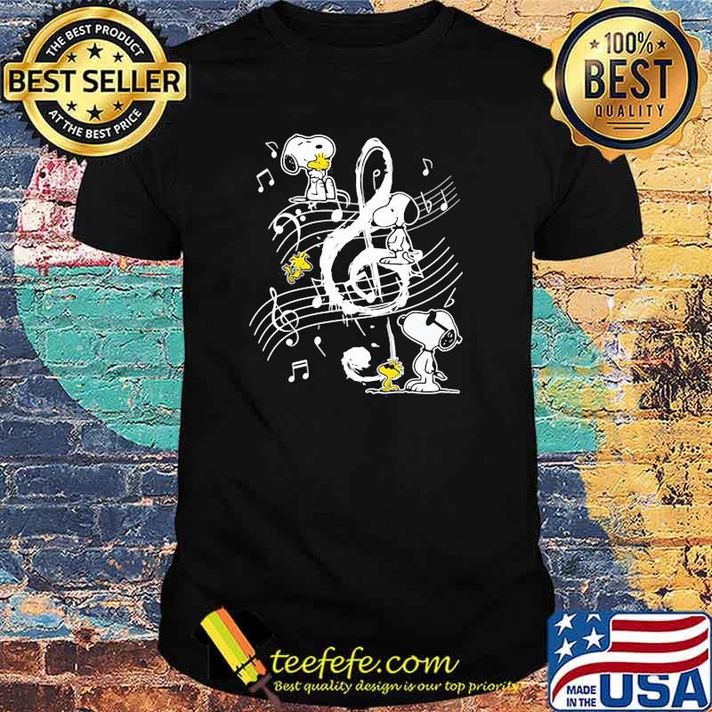 Peanuts Snoopy And Woodstock Music Shirt